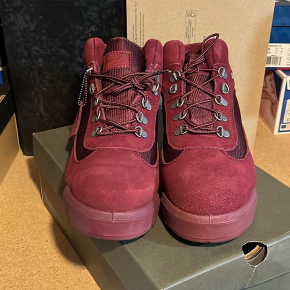 Timberland Field Boots F/L WP burgundy suede new waterproof Mens Size 10.5 - Picture 15 of 16
